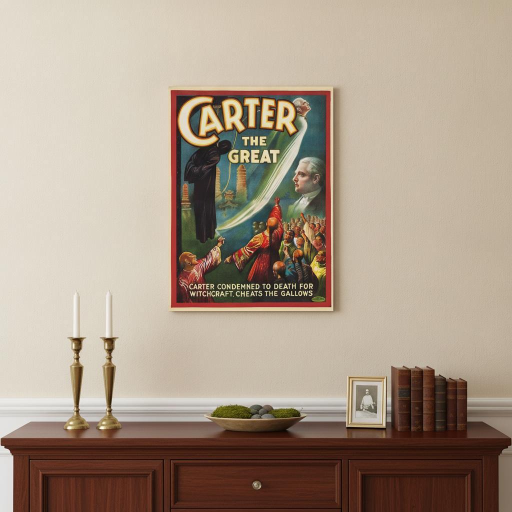 Vintage 1926 Carter Witchcraft Magic Unframed Print Wall Art