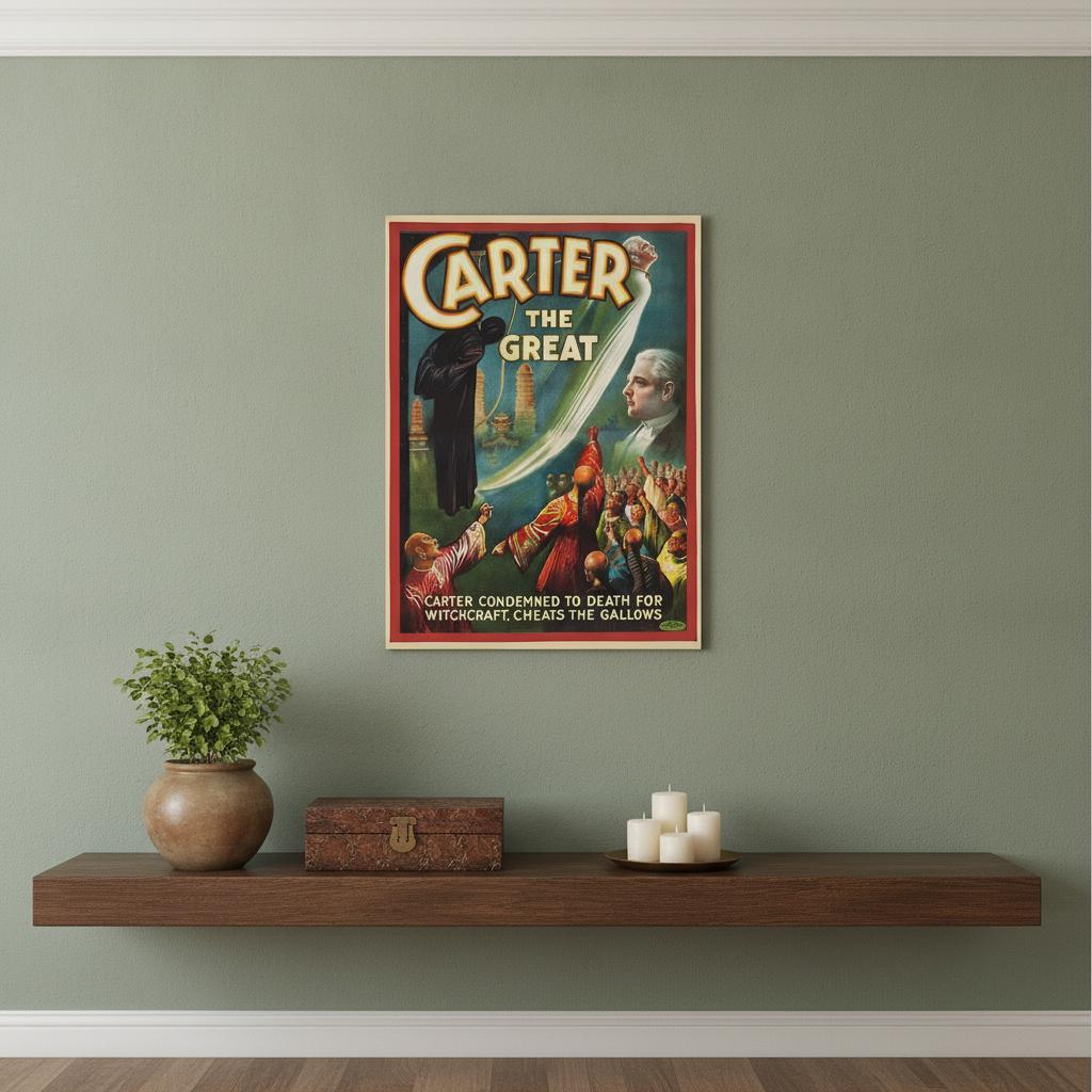Vintage 1926 Carter Witchcraft Magic Unframed Print Wall Art