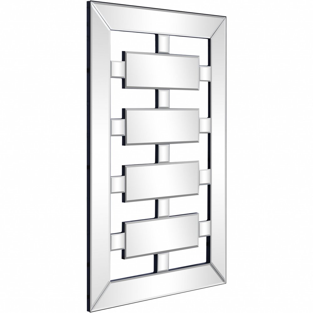 24" Clear Glass Framed Accent Mirror