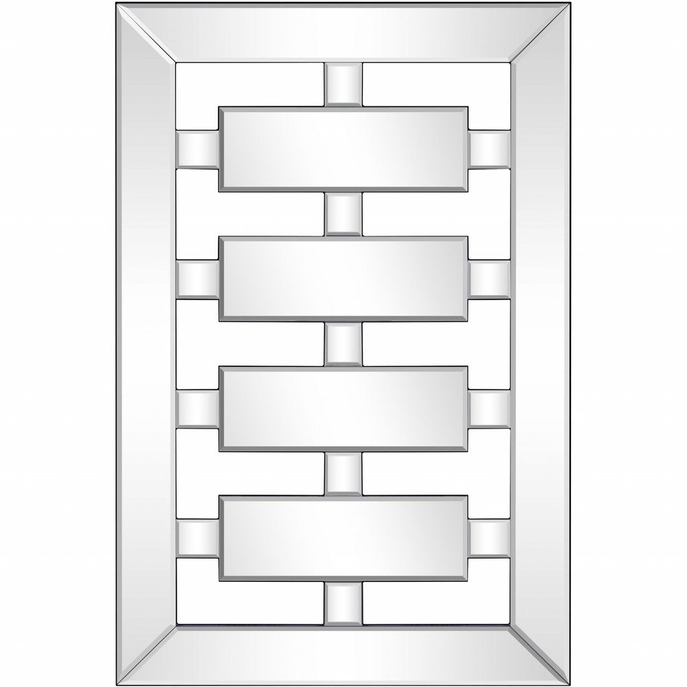 24" Clear Glass Framed Accent Mirror