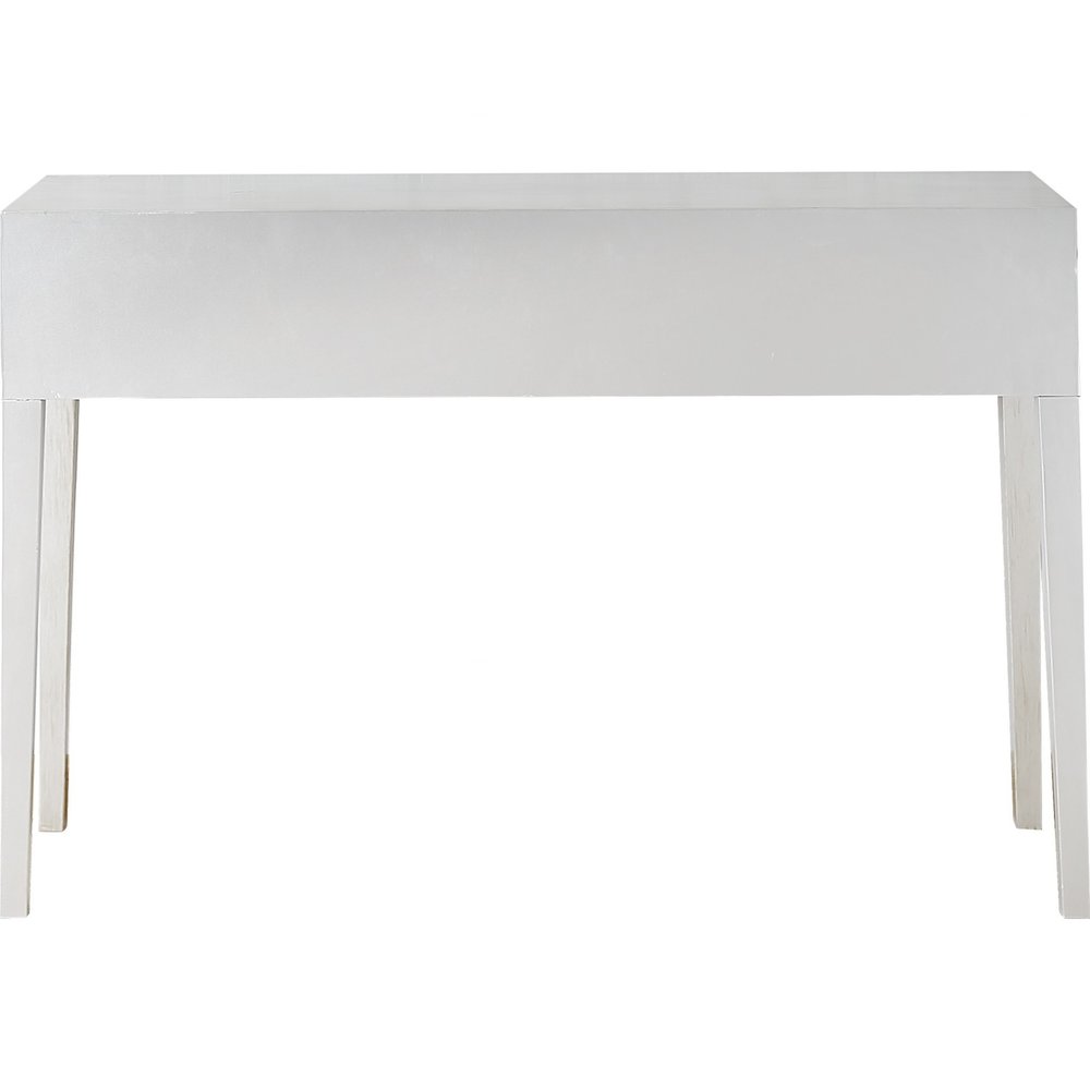 48" Silver Mirrored Glass Console Table