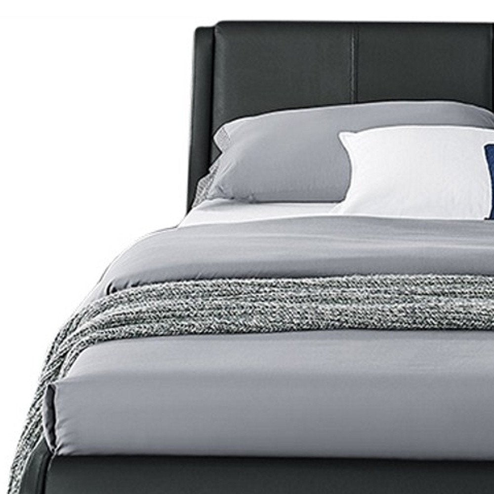 White Faux Leather Queen Bed Frame