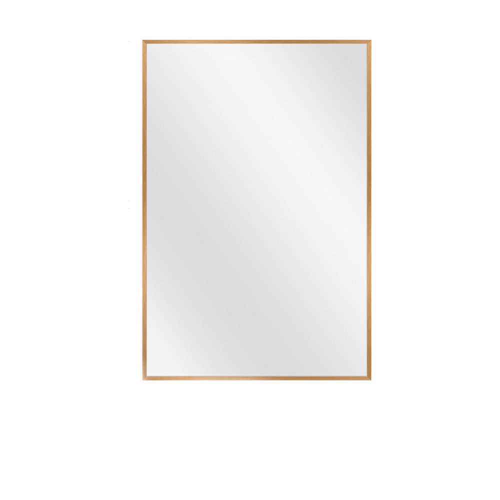 36" Black Metal Framed Accent Mirror