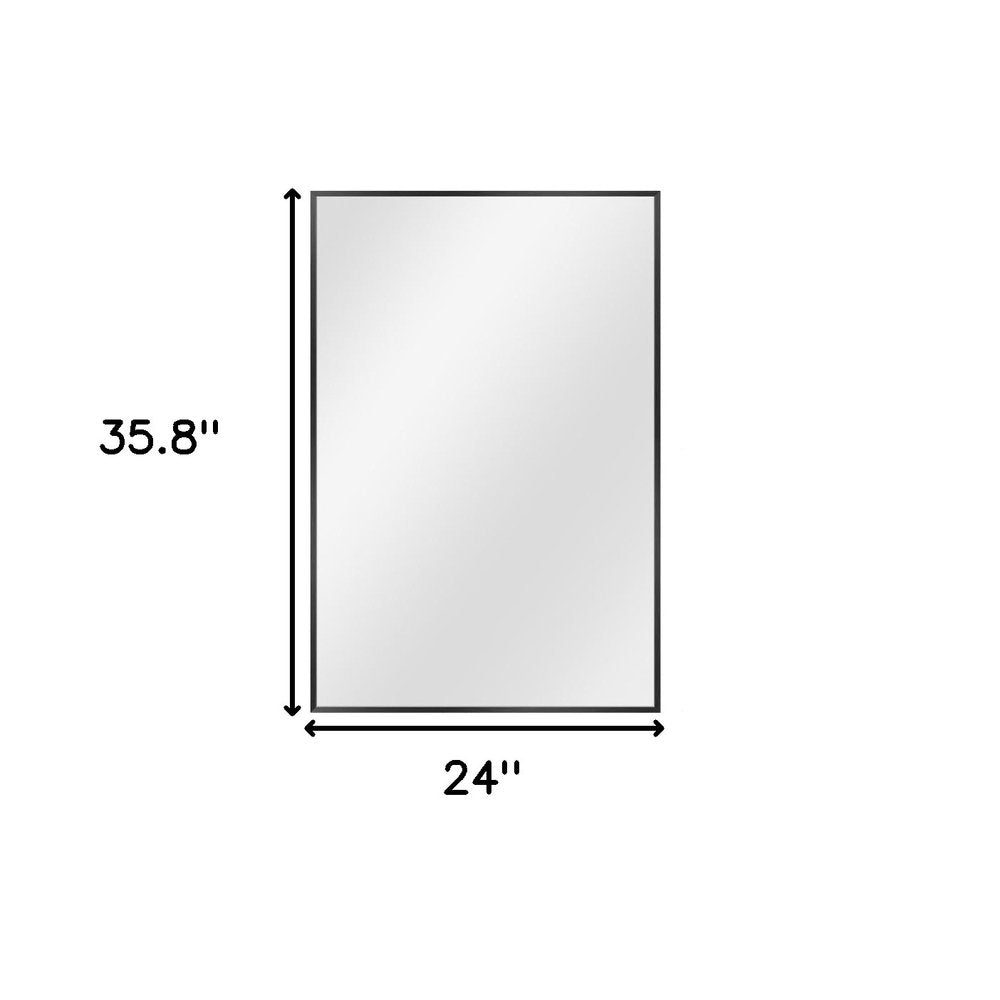 36" Gold Aluminum Framed Accent Mirror