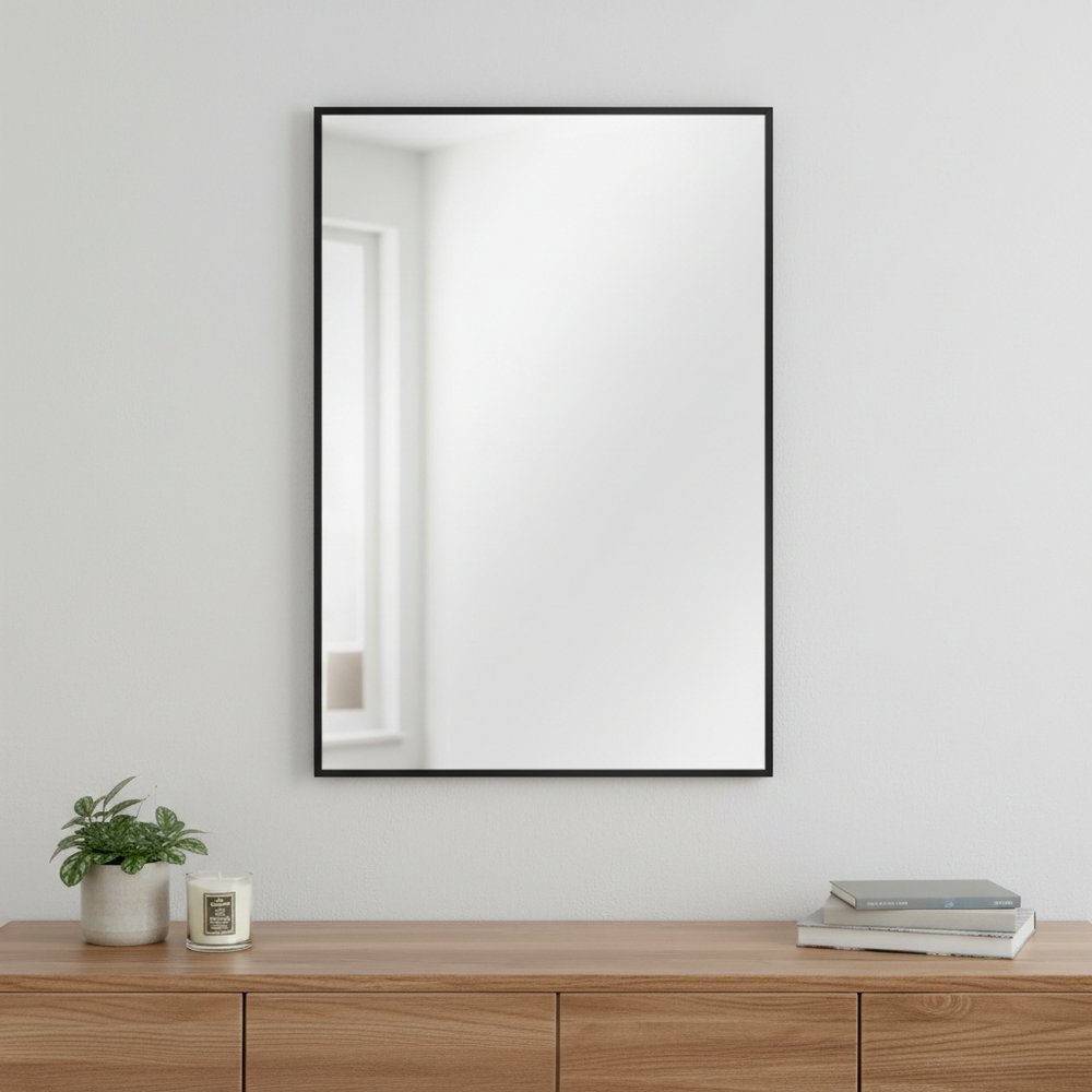 36" Gold Aluminum Framed Accent Mirror