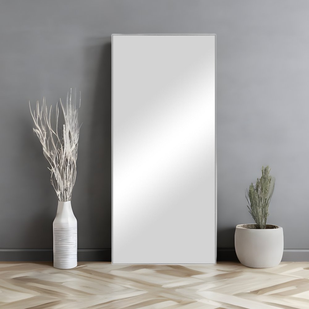 47" Silver Metal Accent Mirror