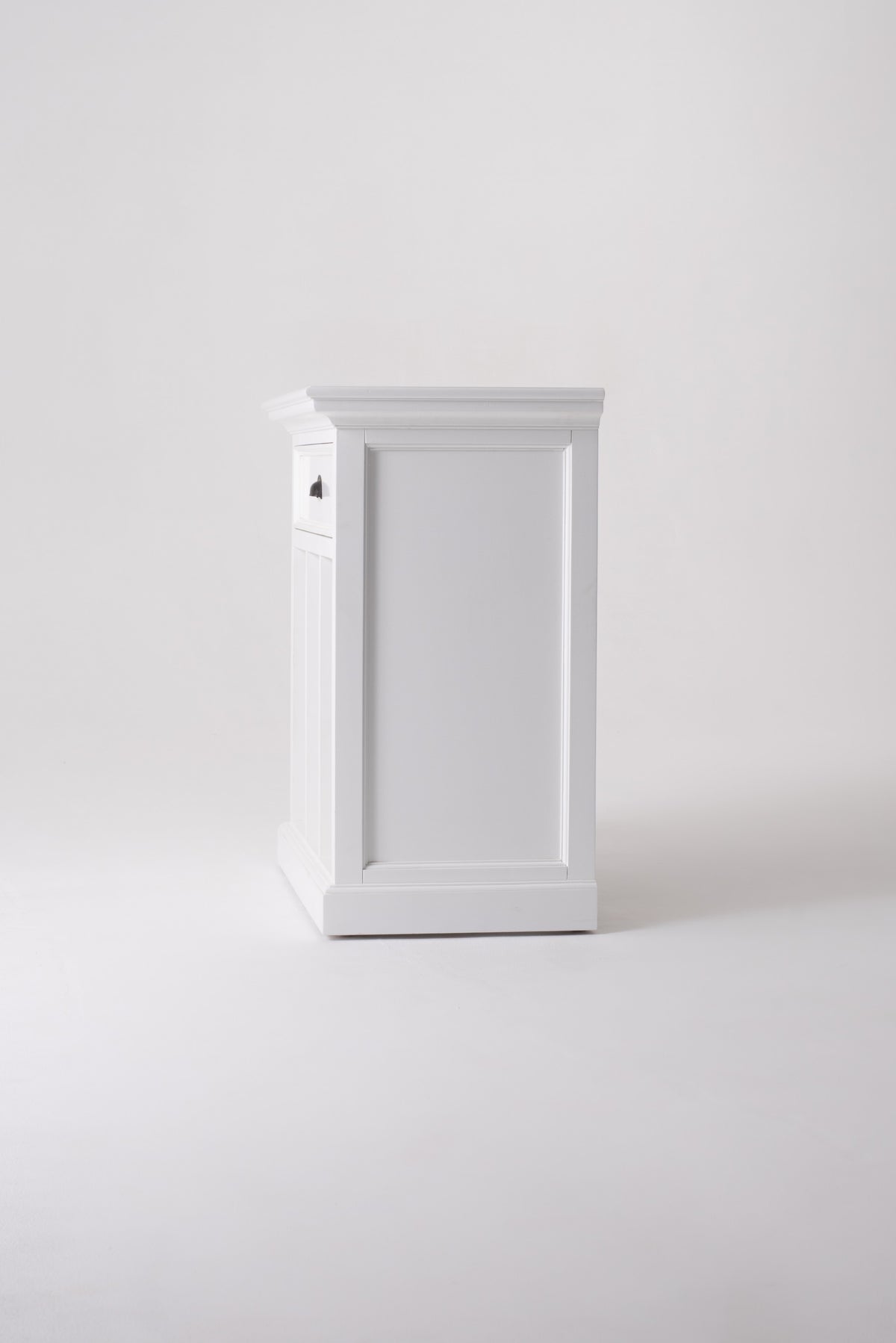 31" White Solid and Manufactured Wood Nightstand