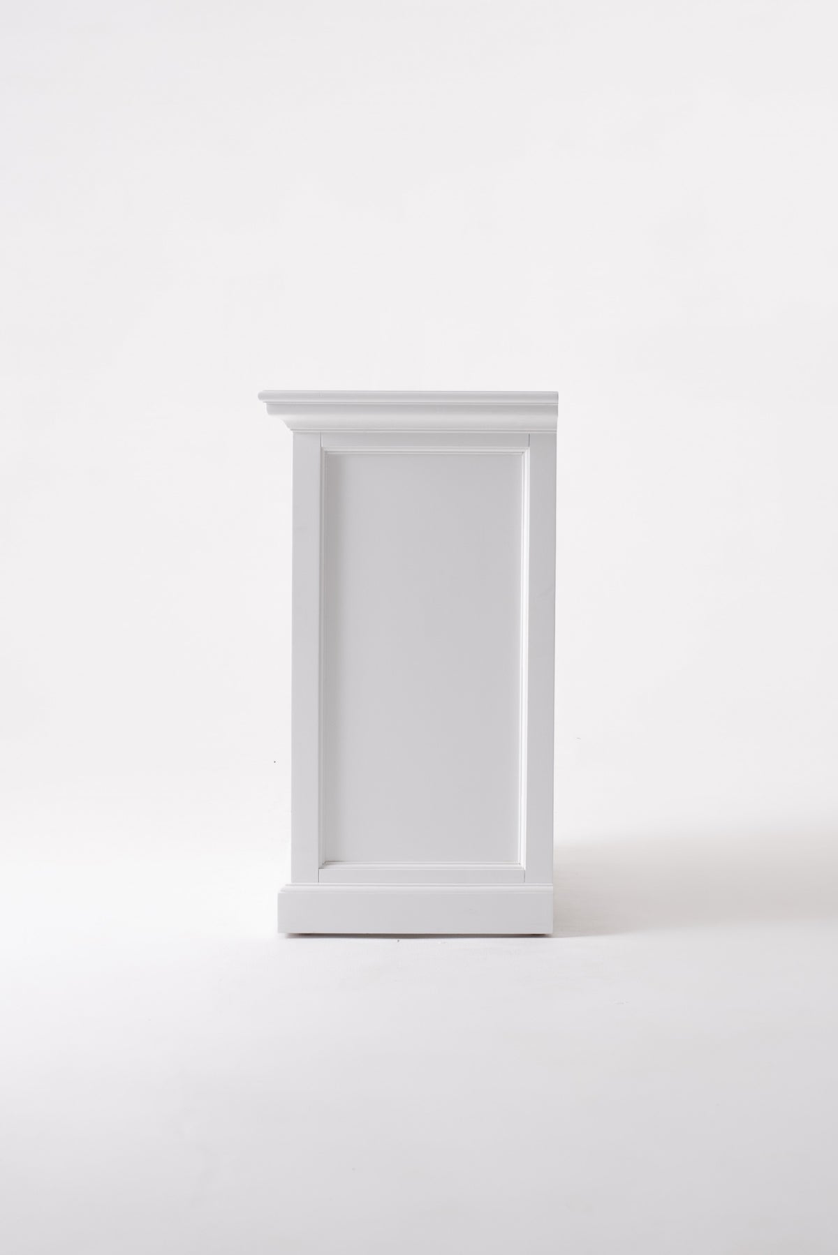 31" White Solid and Manufactured Wood Nightstand