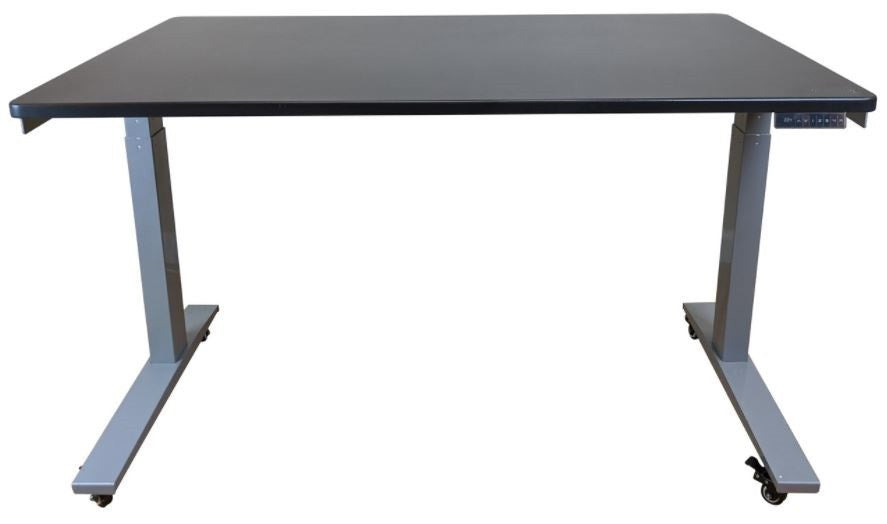 30" Adjustable Black and Gray Stainless Steel Standing Desk