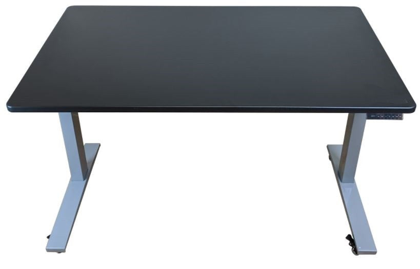 30" Adjustable Black and Gray Stainless Steel Standing Desk