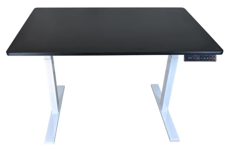 30" Adjustable Black and White Stainless Steel Standing Desk