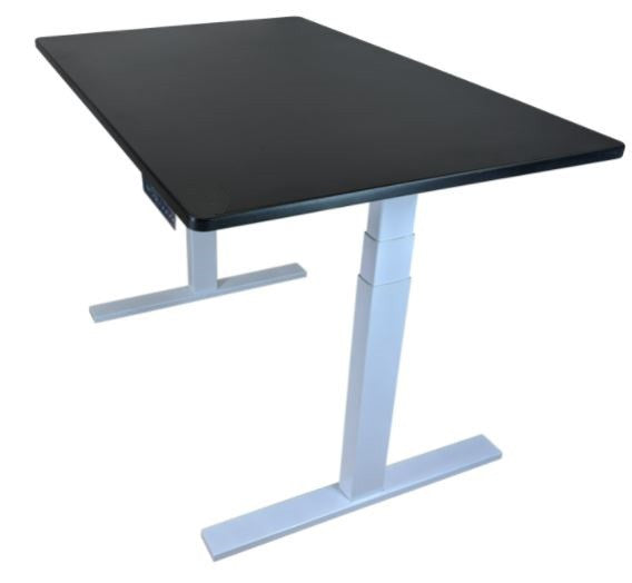 30" Adjustable Black and White Stainless Steel Standing Desk
