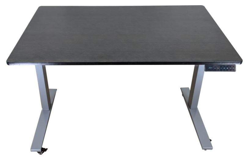 30" Adjustable Black and Gray Stainless Steel Standing Desk