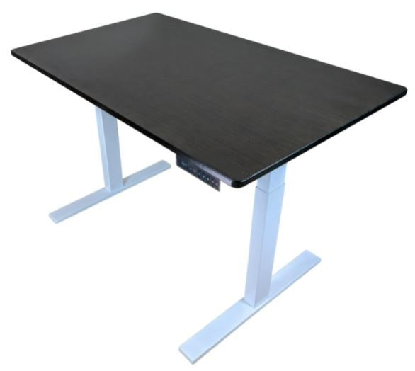 30" Adjustable Black and White Stainless Steel Standing Desk