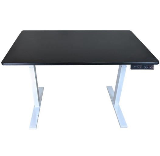 30" Adjustable Black and White Stainless Steel Standing Desk