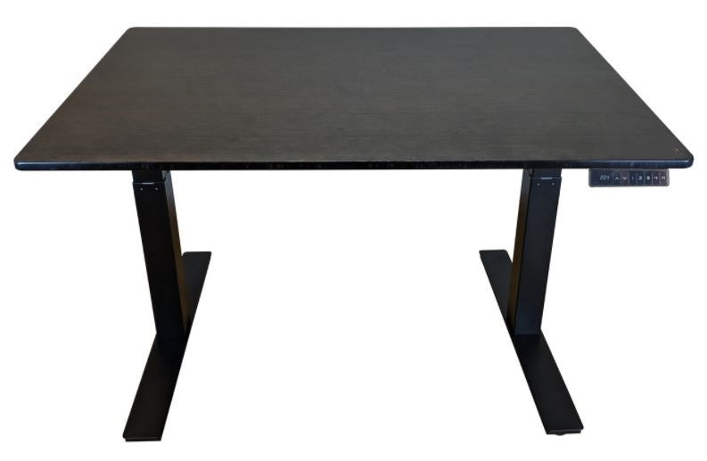 30" Adjustable Black Stainless Steel Computer Desk