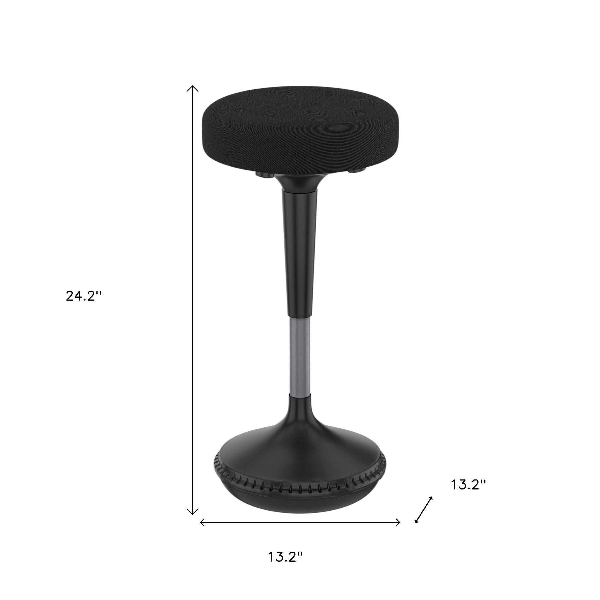 Black and Gray Adjustable Height Swivel Office Chair
