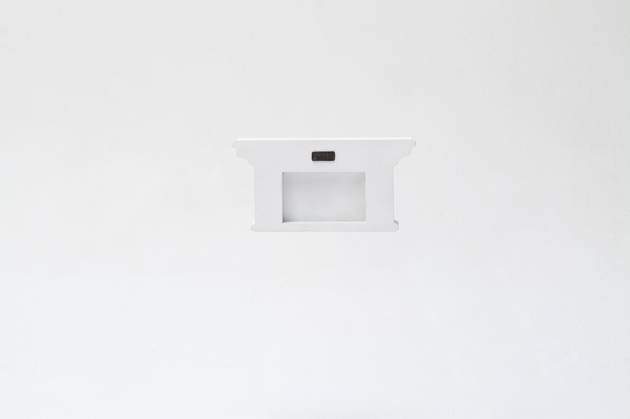 Classic White Two Hook Hanging Coat Rack