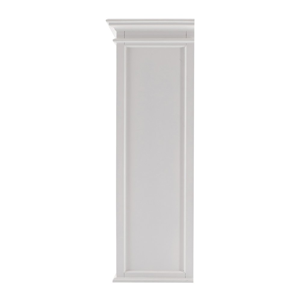 71" White Dining Hutch With Twelve Shelves And Three Drawers