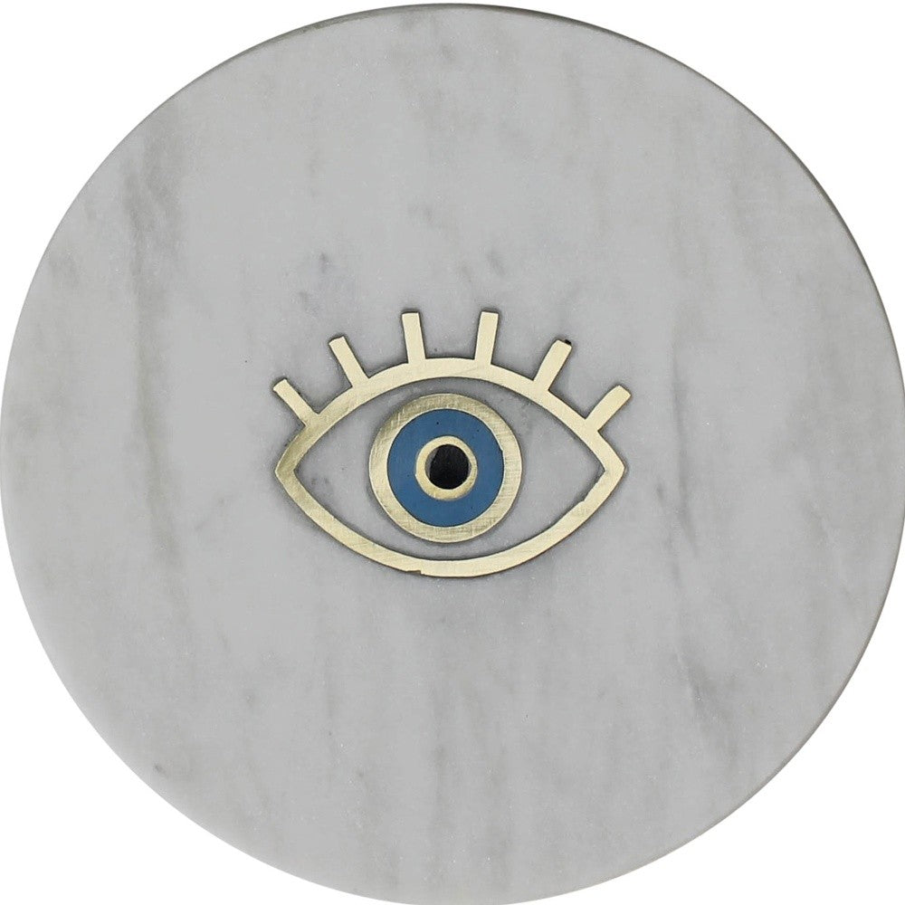 Eye Inlay Marble Serving Tray