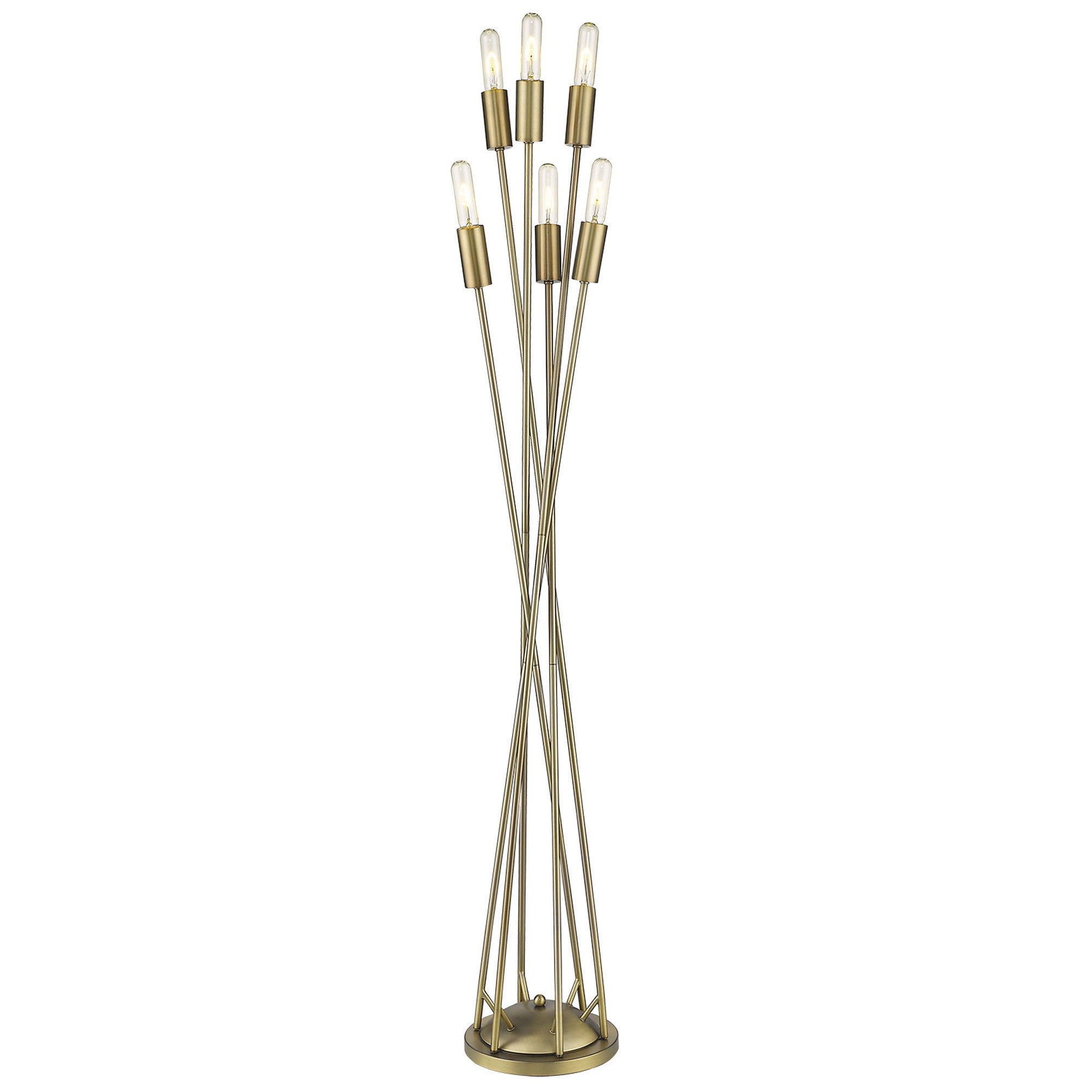 60" Six Light Torchiere Floor Lamp