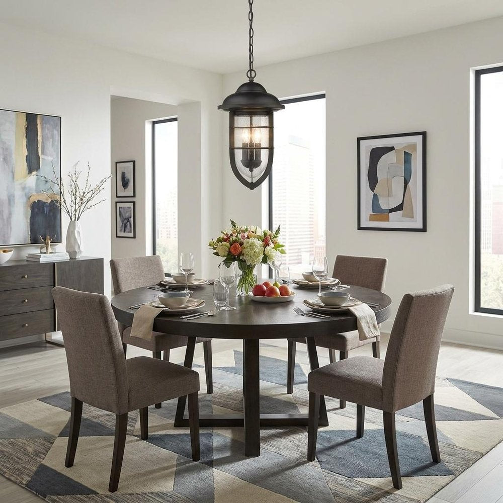 Dylan 3-Light Oil-Rubbed Bronze Hanging Lantern