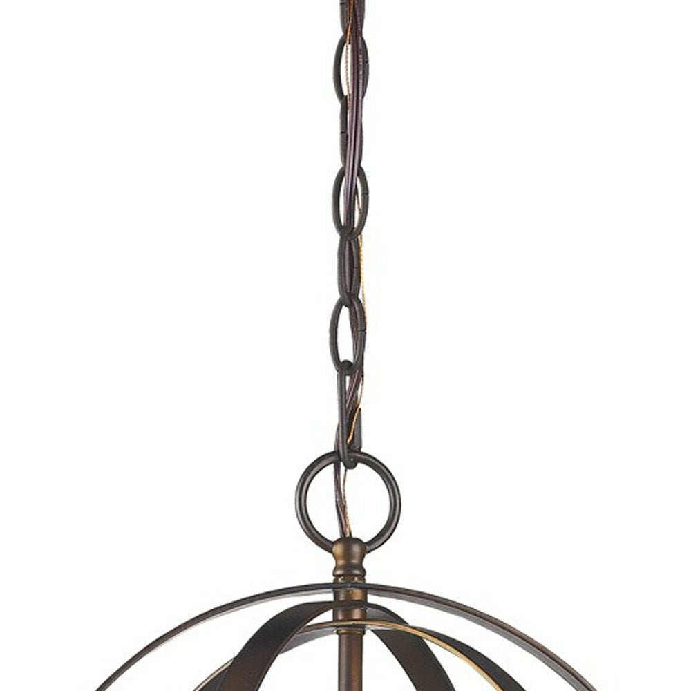 Brown Crystal Dimmable Ceiling Light With Brown Shades