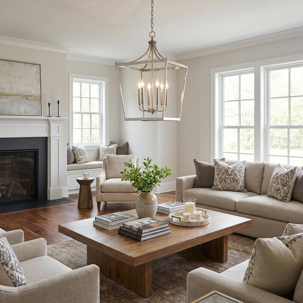 Kennedy 6-Light Satin Nickel Pendant