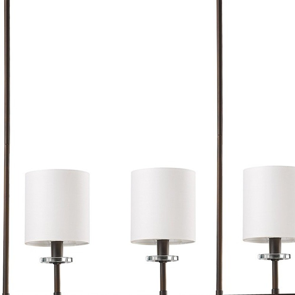 Brown Crystal Four Light Dimmable Ceiling Light
