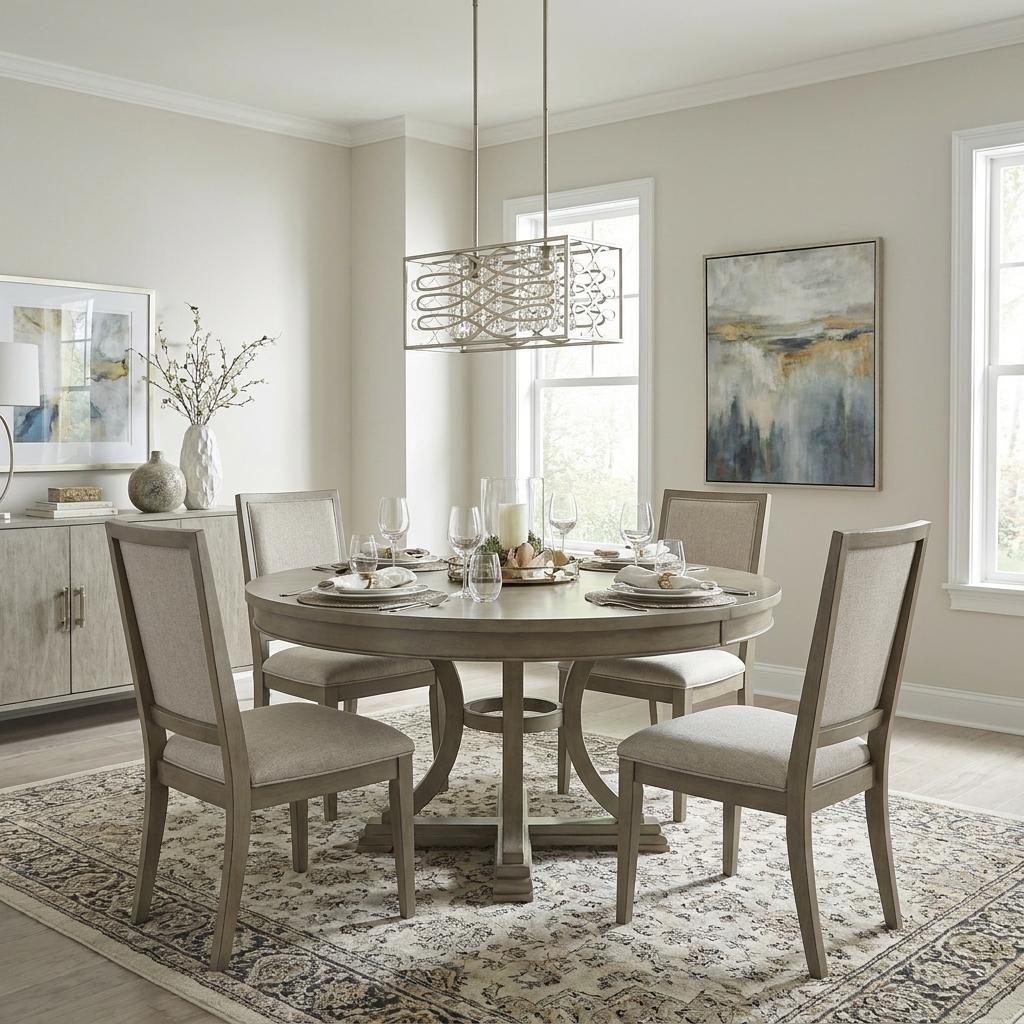 Brax 2-Light Washed Gold Island Pendant With Crystal Accents