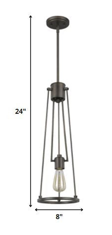 Bronze Iron Dimmable Ceiling Light