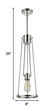 Silver Iron Dimmable Ceiling Light