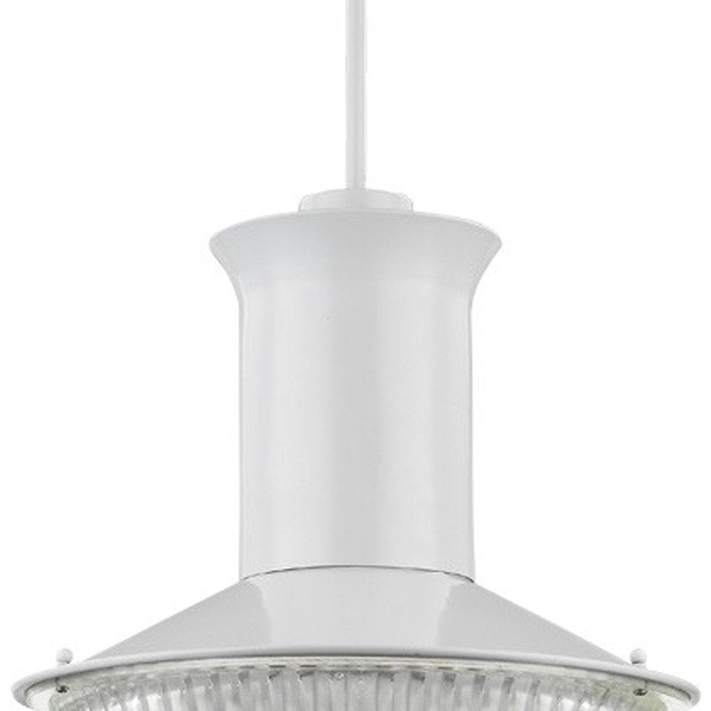 Silver Iron Dimmable Ceiling Light With White Shades