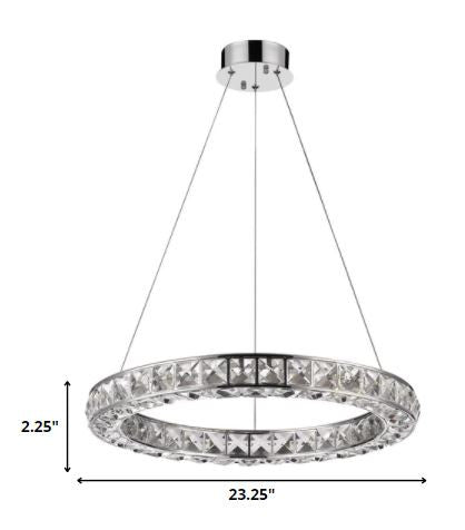 Silver Unique Statement Metal and Glass LED Dimmable Chandelier With Silver Shades