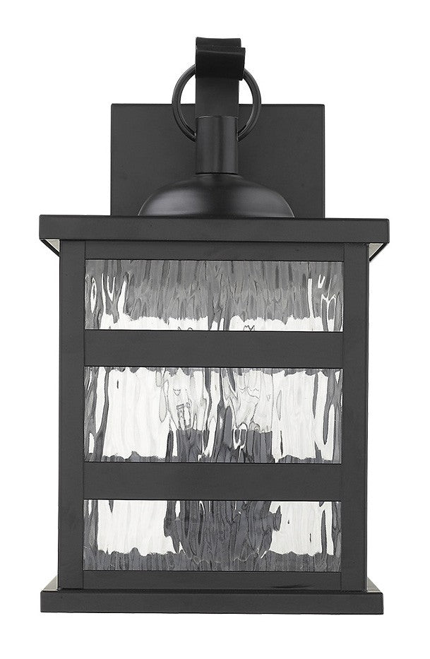 Black And Clear Three Light Transparent Dimmable Outdoor Hanging Lights With Black And Clear Shades