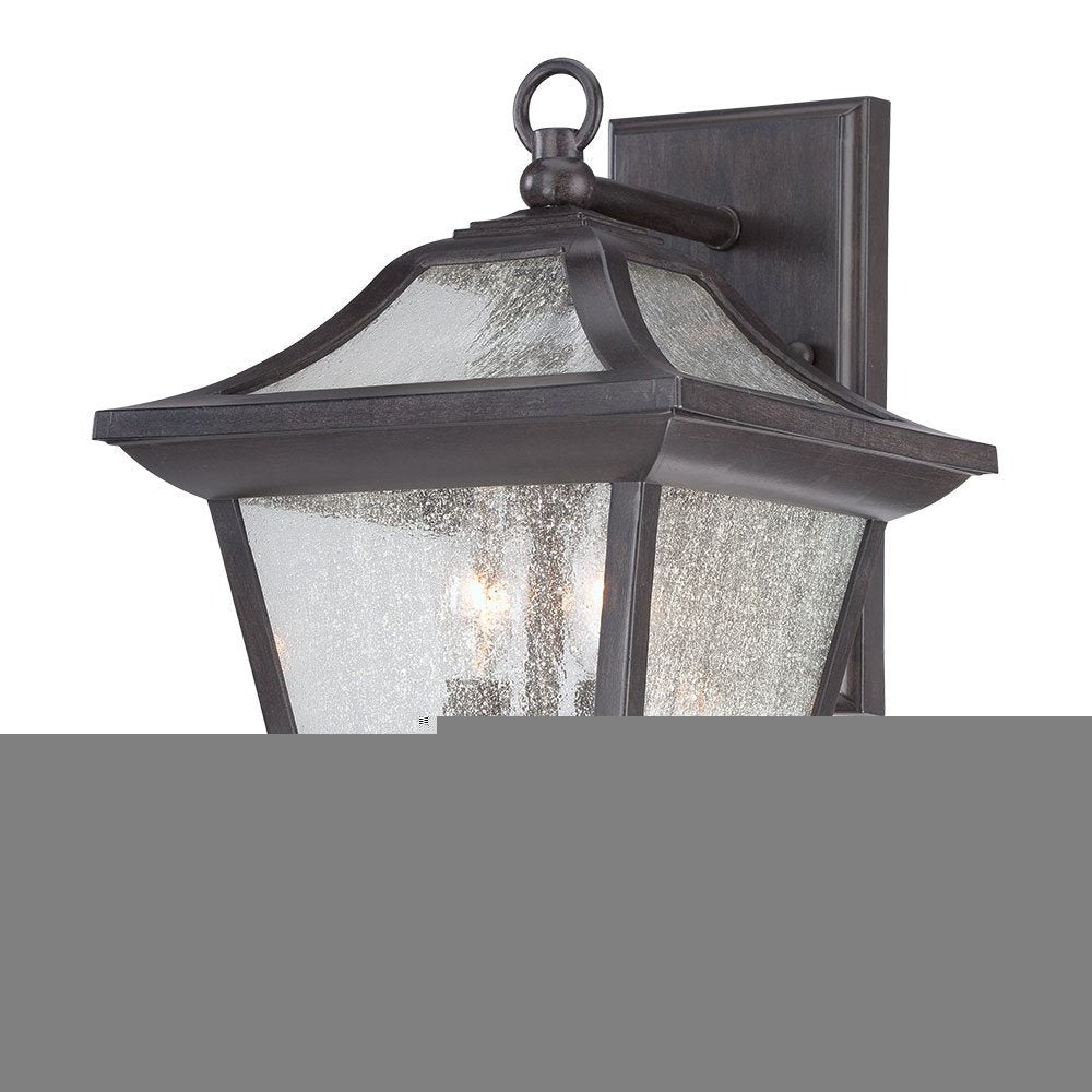 XL Matte Black Birdhouse Shape Outdoor Wall Light
