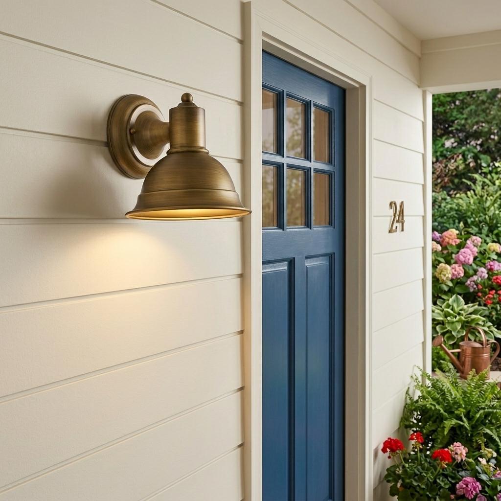 Brushed Gold Aluminum Wall Sconce