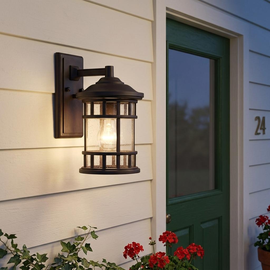 Antique Bronze Canister Wall Light