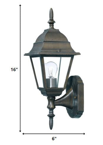 Antique Brown Swing Arm Outdoor Wall Light