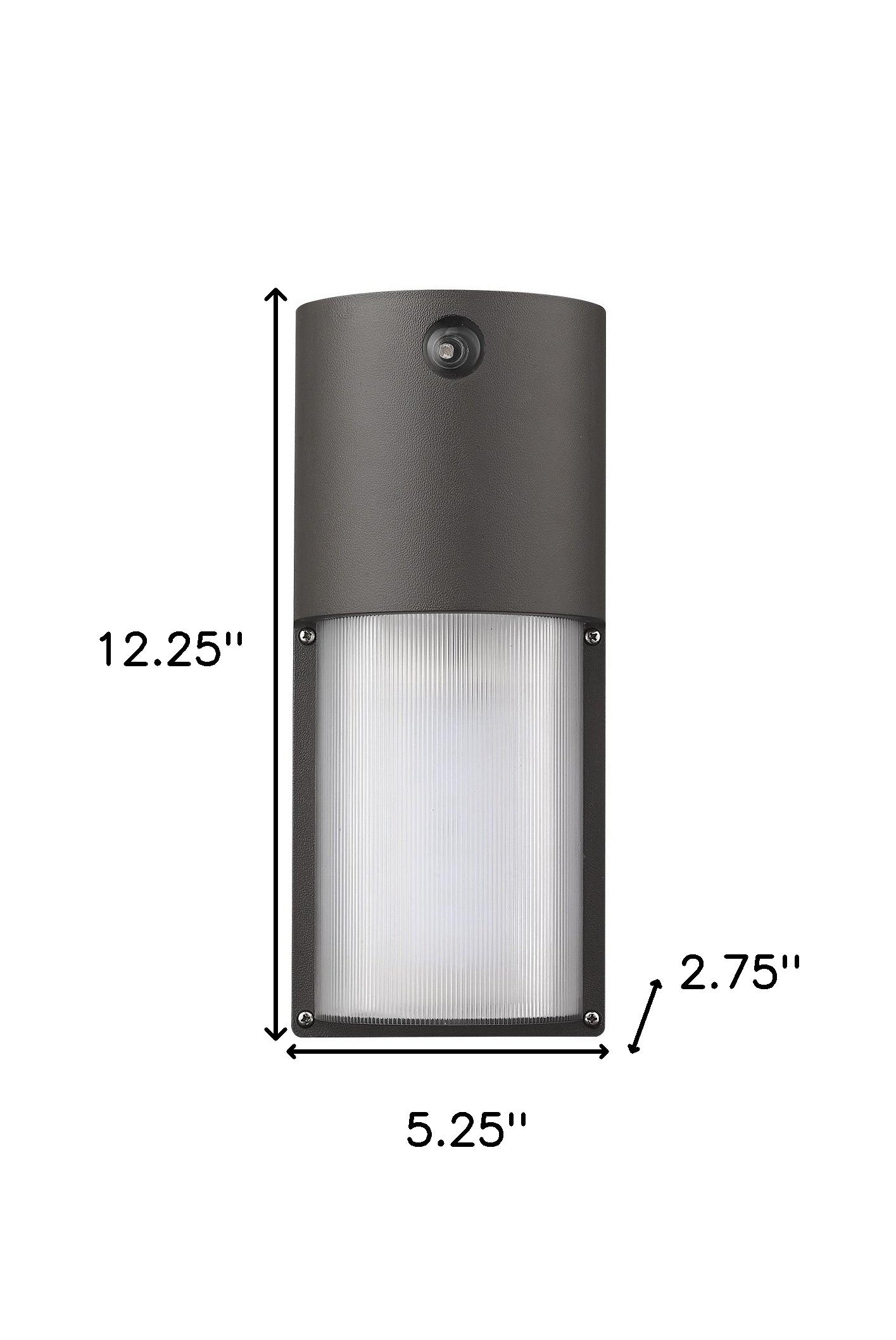 120-277V Bronze Integrated LED Wall Pack With Photocell