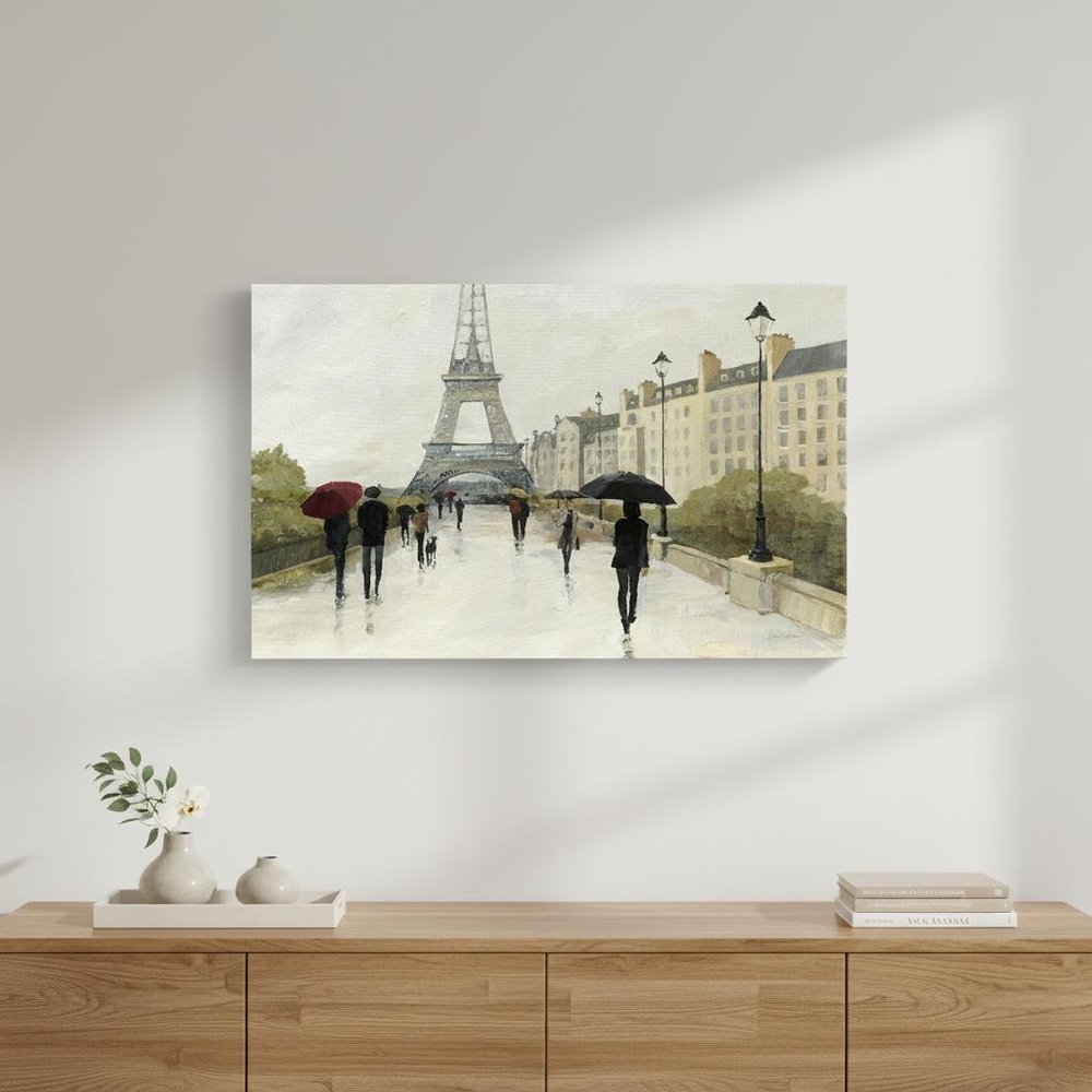 Parisian Rainy Day Unframed Print Wall Art