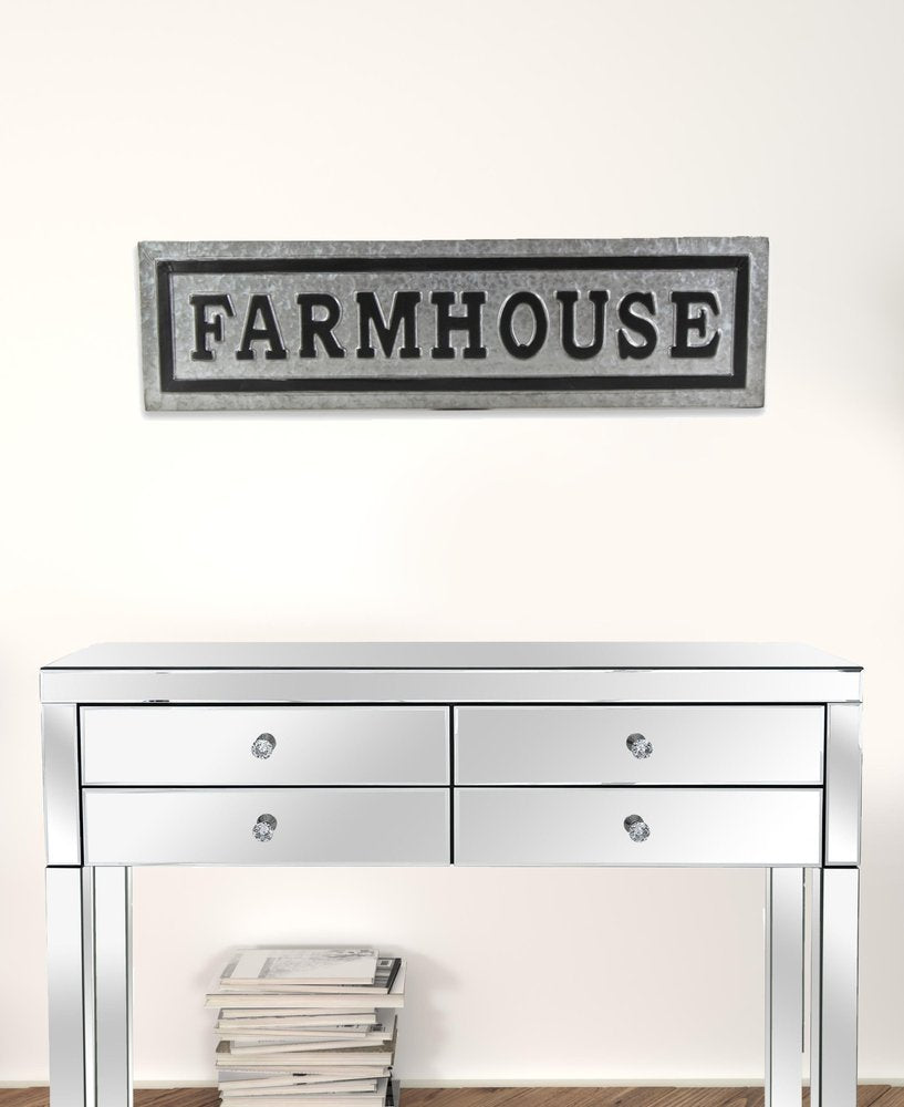 10" X 37" Gray Galvanized Steel