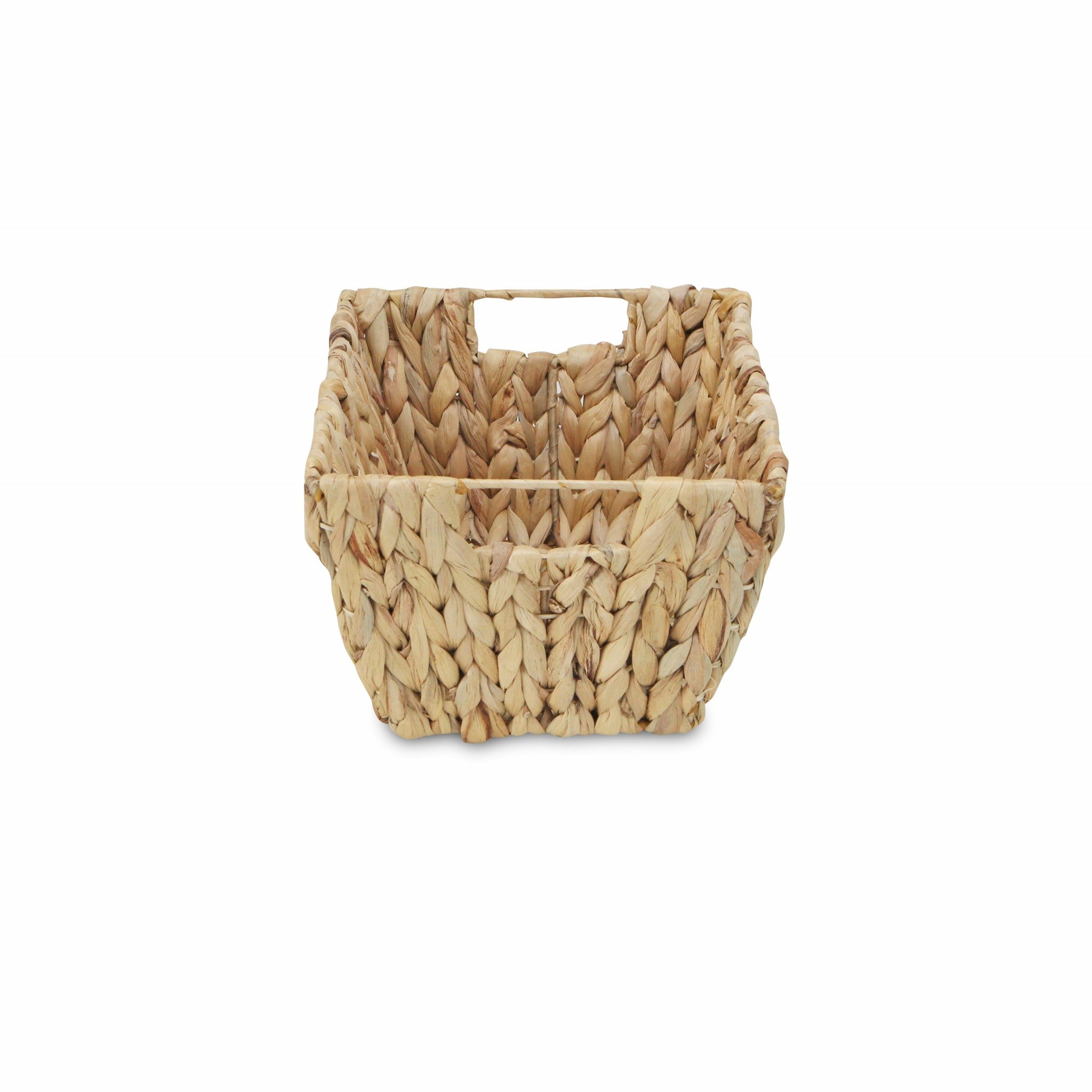 Braided Water Hyacinth Storage Basket
