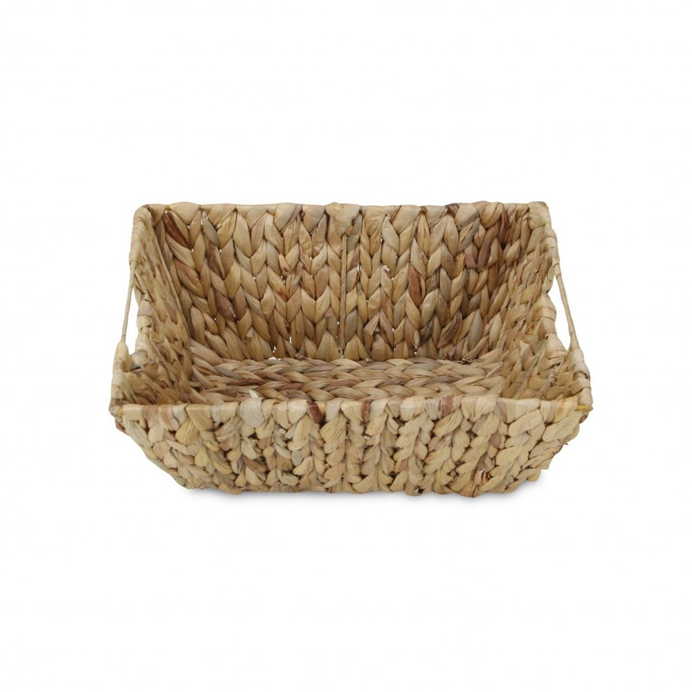 14" Brown Water Hyacinth Basket