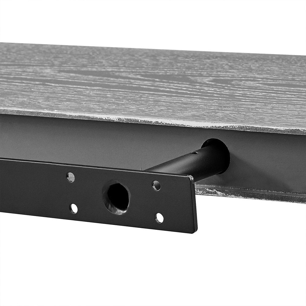 43" Dark Gray Whitewash Wooden Floating Shelf