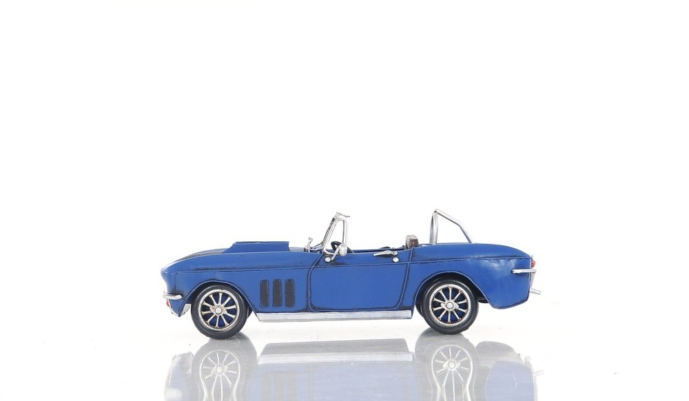 5" Blue Metal Hand Painted Model Car
