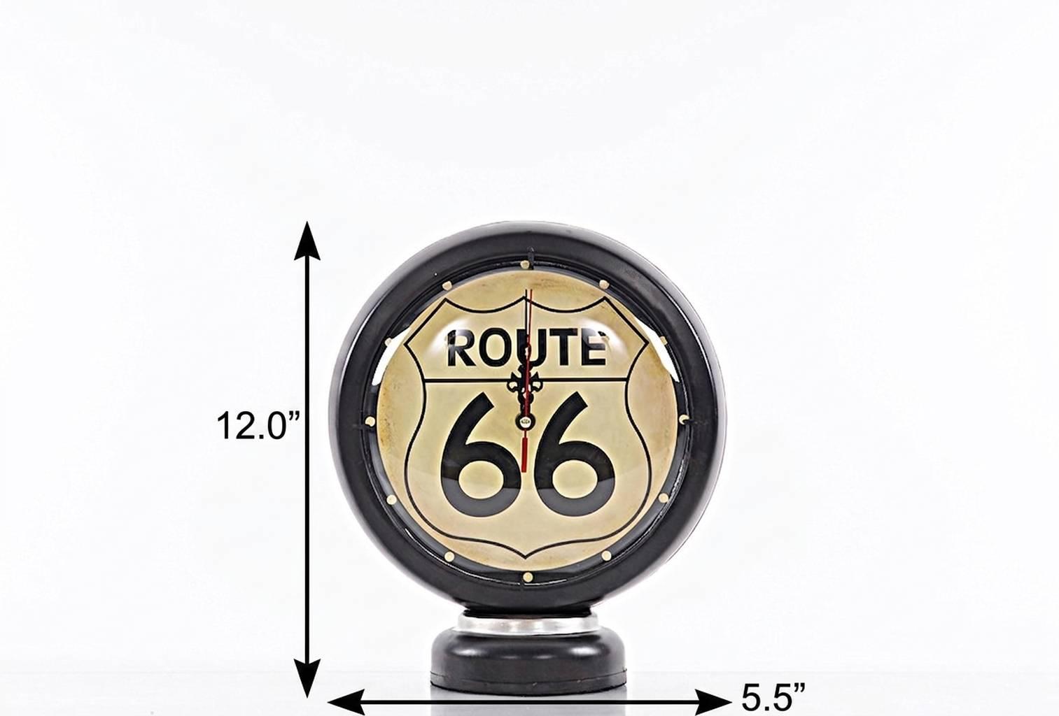 6" Black Metal Analog Round Wall Clock