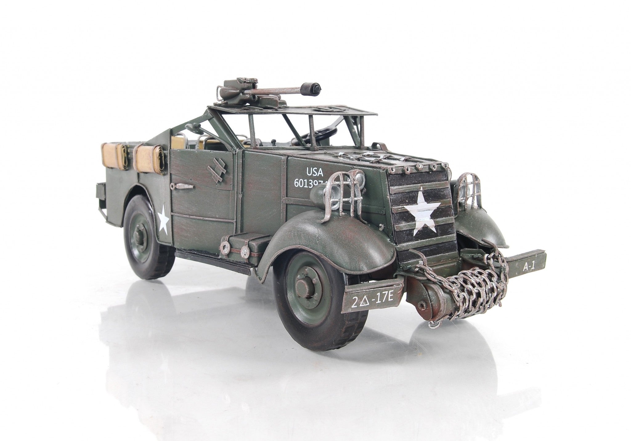 6" Green Metal Hand Painted Model Car