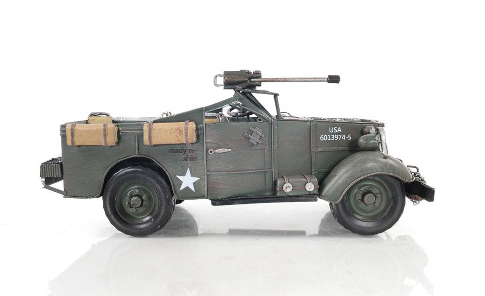 6" Green Metal Hand Painted Model Car