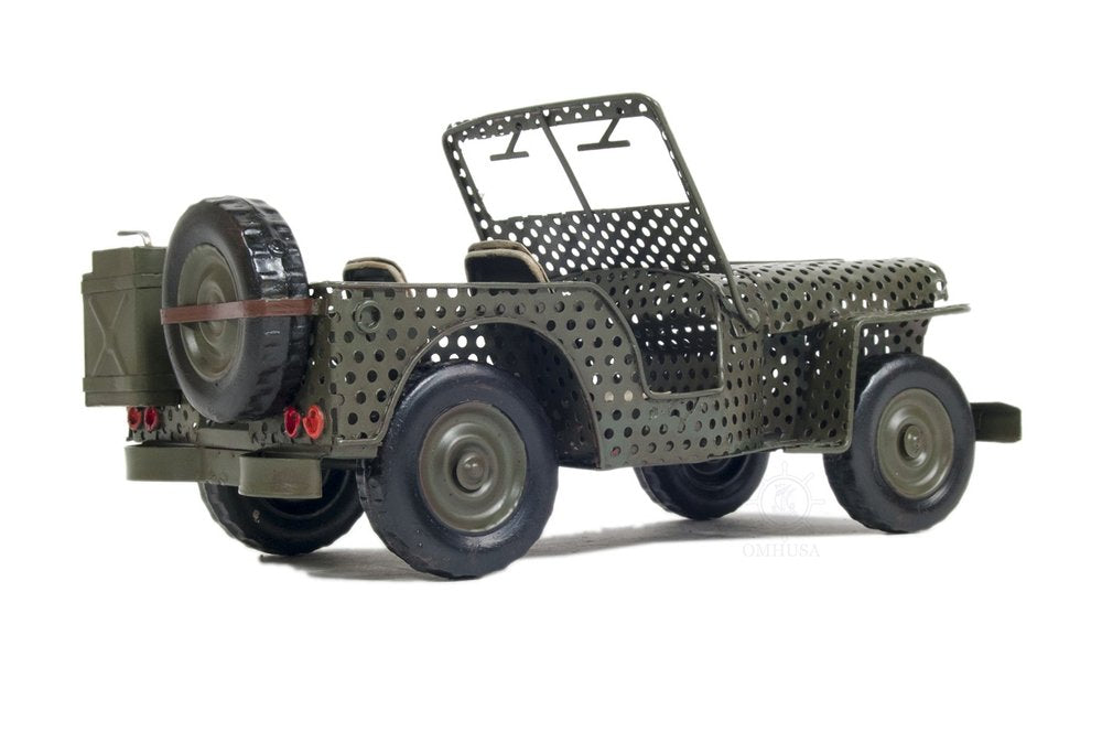 7" Green Metal Hand Painted Model Car